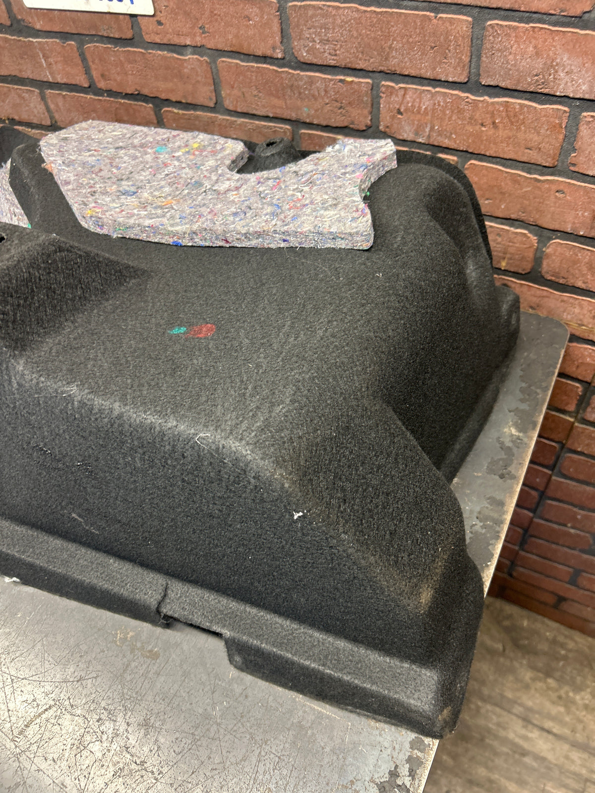 08-23 Dodge Challenger Rear Driver LH Trunk Quarter Trim Panel Luggage Carpet