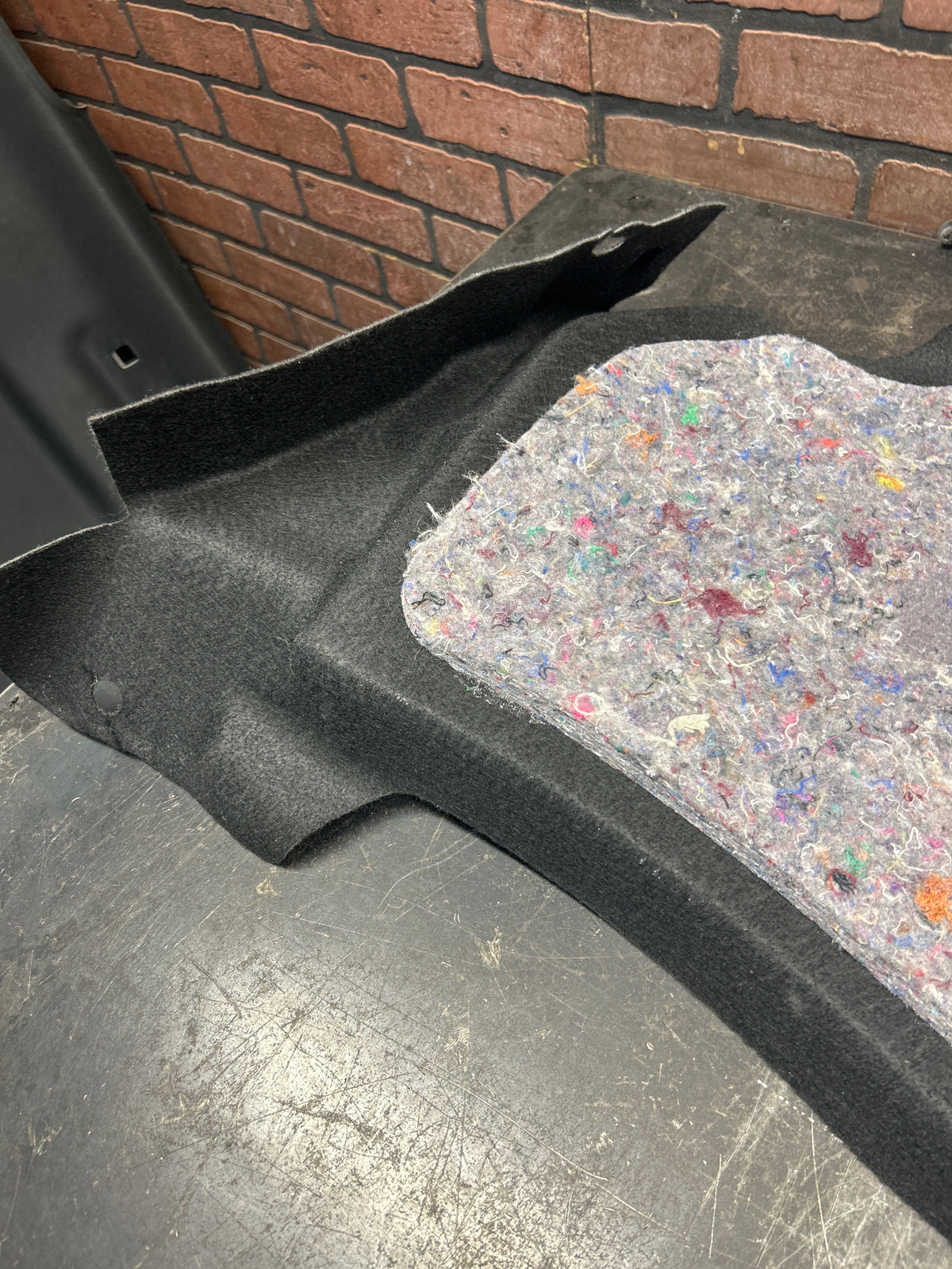 08-23 Dodge Challenger Rear Driver LH Trunk Quarter Trim Panel Luggage Carpet