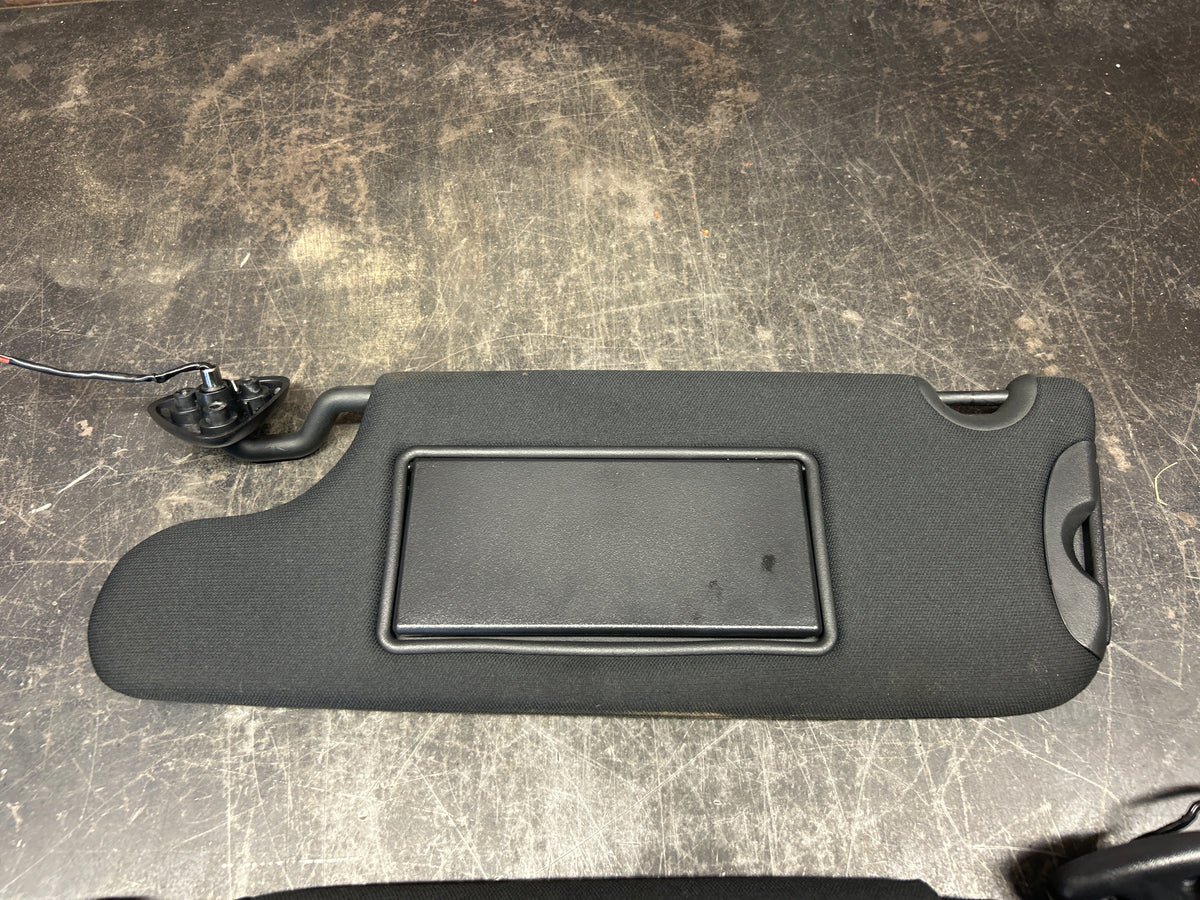 2015-2022 Dodge Challenger Hellcat Left & Right Sun Visor Set Pair Black OEM