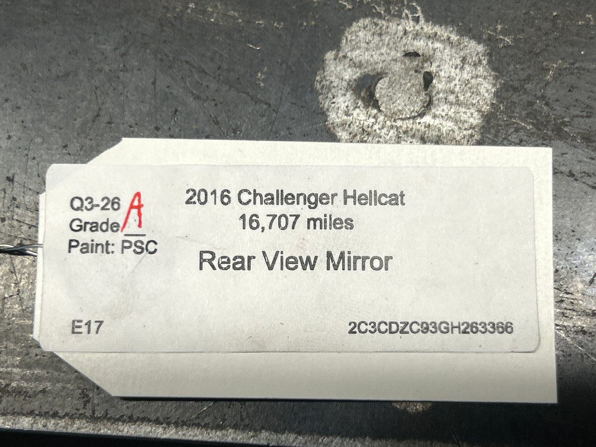 15-20 Dodge Challenger Hellcat Inside Rear View Mirror Mopar 68174595AB