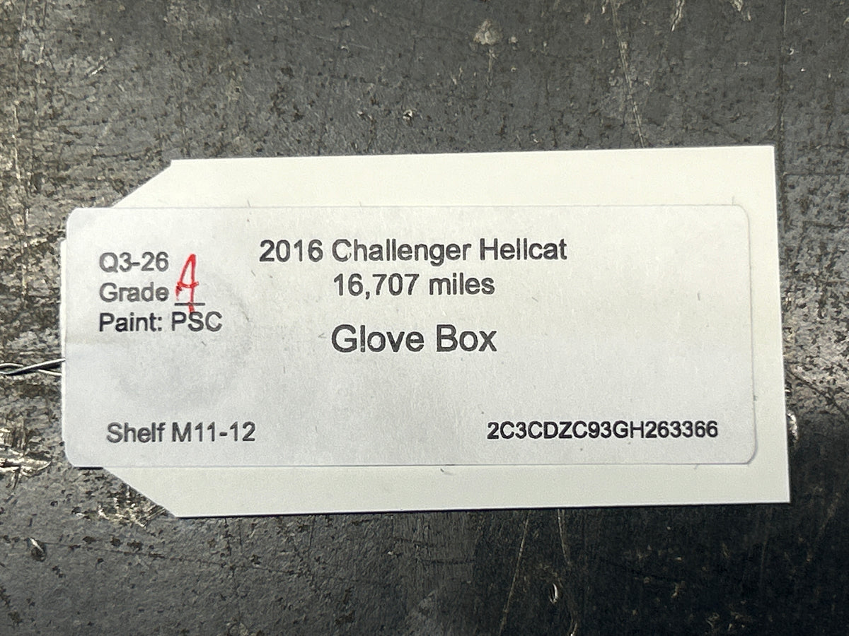 15-23 DODGE CHARGER CHALLENGER CHRYSLER 300 GLOVE BOX OEM 1YR 1QF13DX9AL