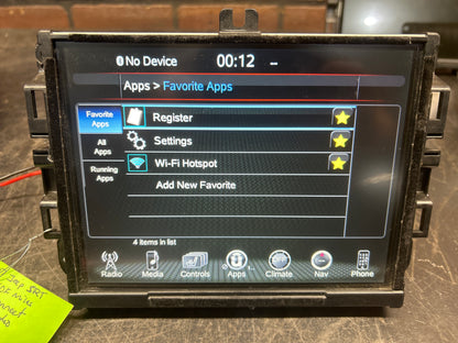 2017 Jeep Grand Cherokee Navigation Radio 8.4" Display Screen Receiver Uconnect
