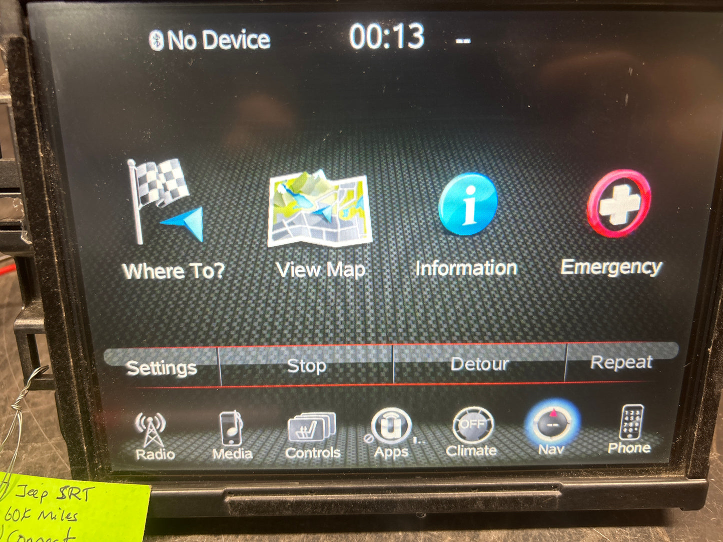 2017 Jeep Grand Cherokee Navigation Radio 8.4" Display Screen Receiver Uconnect
