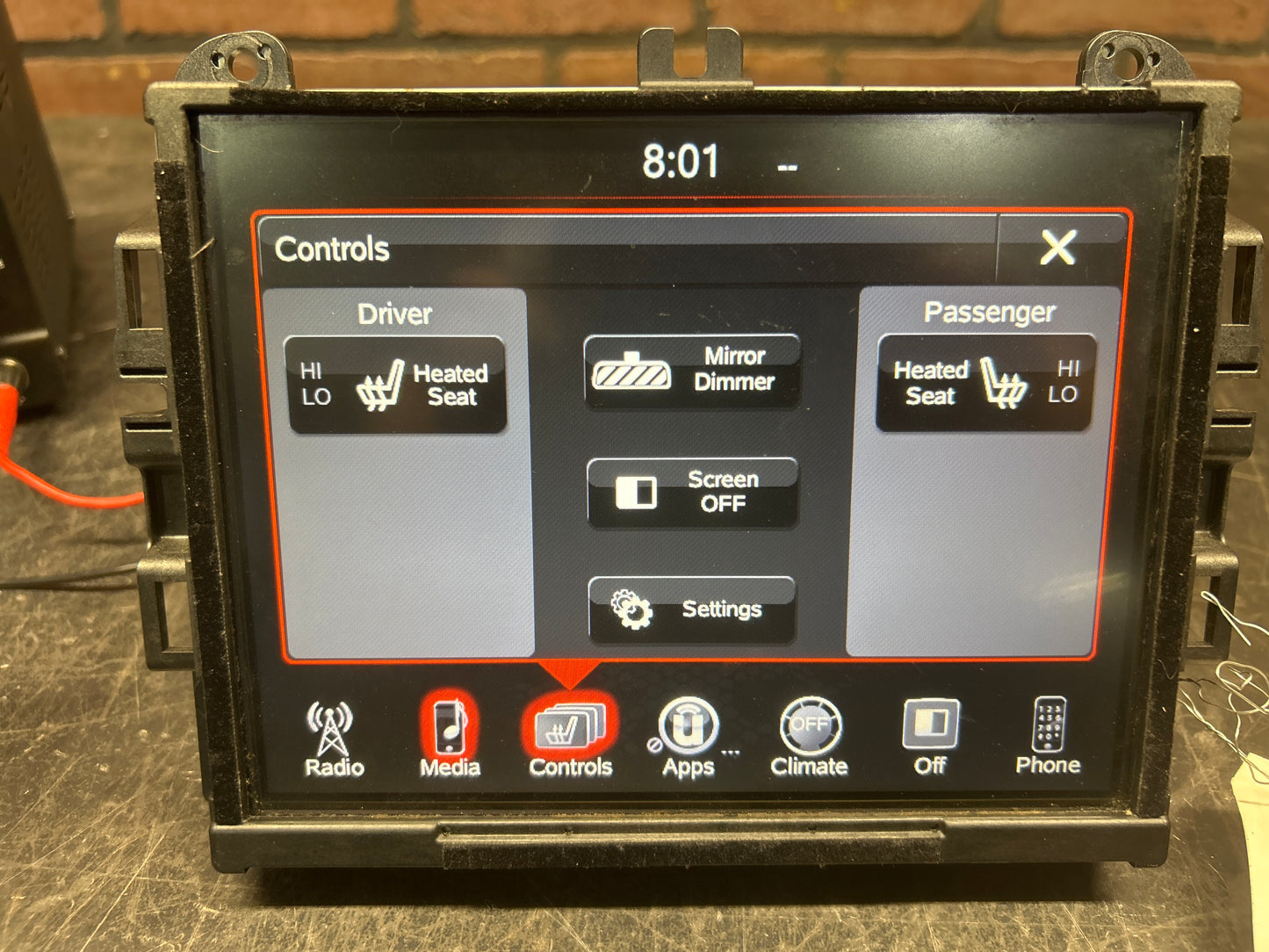 14-17 Dodge Jeep SRT VP3 NA UConnect Radio Multi Media Display 68164637AG Tested