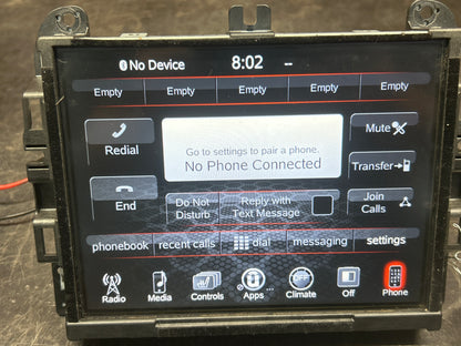 14-17 Dodge Jeep SRT VP3 NA UConnect Radio Multi Media Display 68164637AG Tested