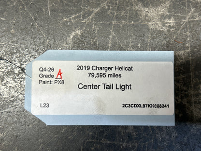 15-23 Dodge Charger Hellcat Rear Trunk Center LED Tail Light Lamp 68398666AA OEM
