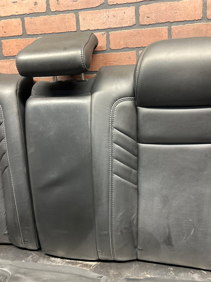 15-23 Dodge Charger SRT Hellcat Black Leather Front & Rear Seat Set OEM 79k