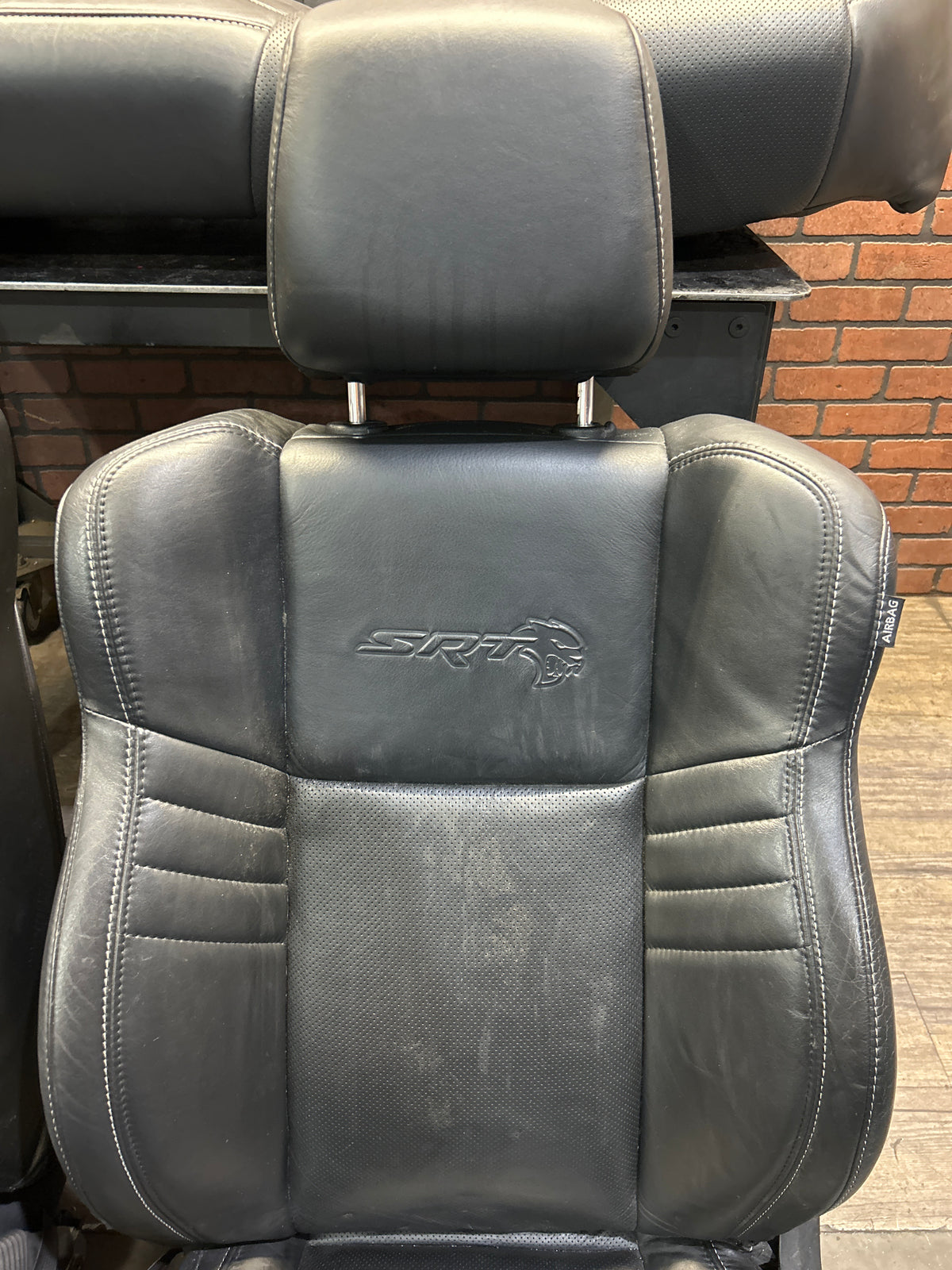 15-23 Dodge Charger SRT Hellcat Black Leather Front & Rear Seat Set OEM 79k