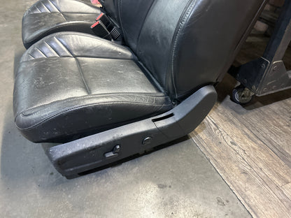 15-23 Dodge Charger SRT Hellcat Black Leather Front & Rear Seat Set OEM 79k