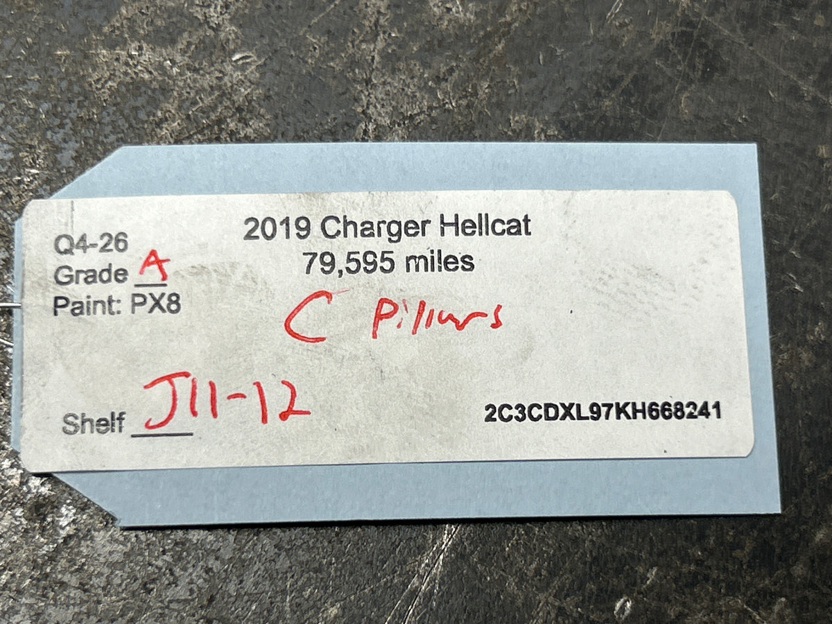 15-23 Dodge Charger Hellcat Rear Left & Right C Pillar Trim Panel Pair OEM