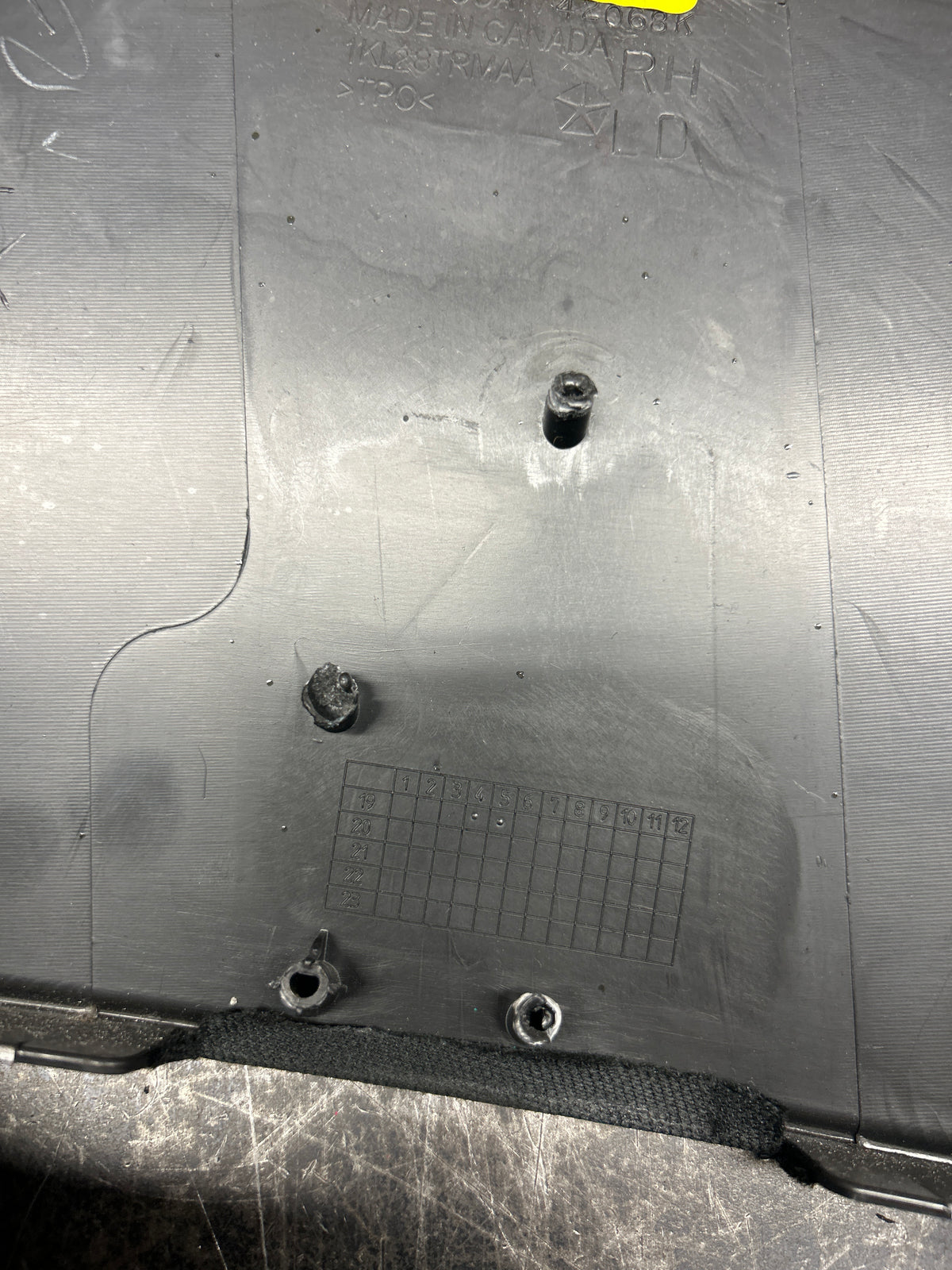15-23 Dodge Charger Hellcat Right Passenger B Pillar Lower Trim Panel OEM