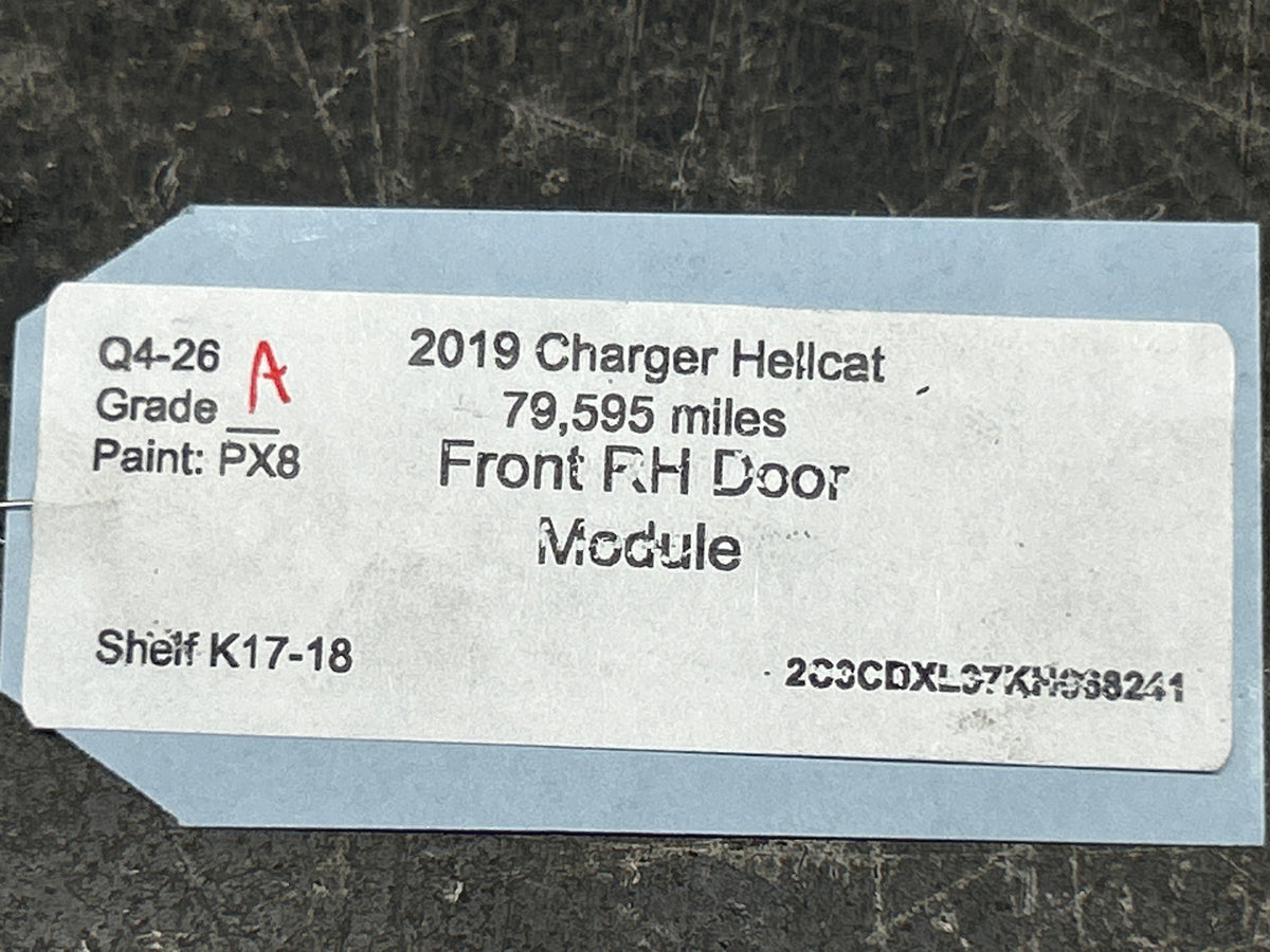 15-23 Dodge Charger Hellcat Front Right Passenger Door Control Module 68316560AD
