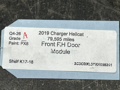 15-23 Dodge Charger Hellcat Front Right Passenger Door Control Module 68316560AD