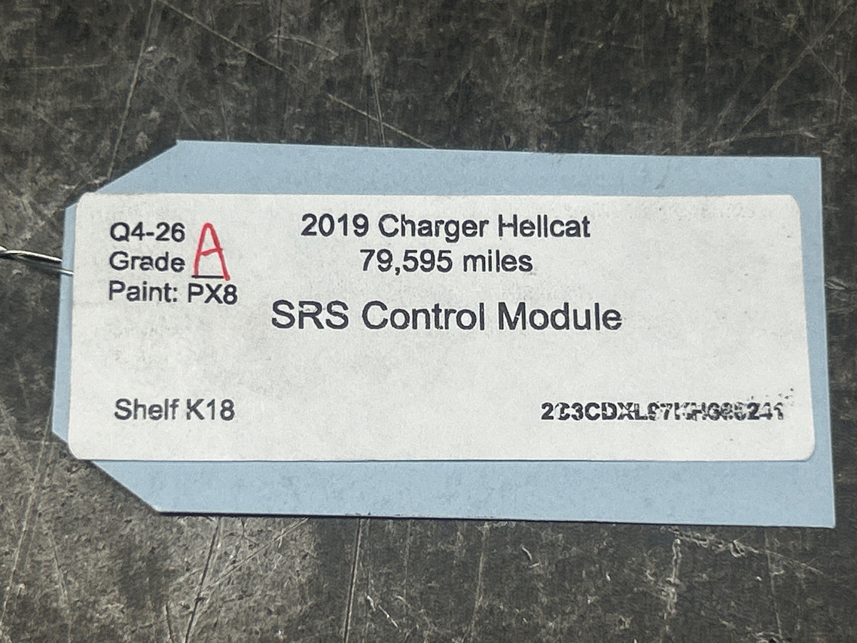 18-20 Dodge Charger Hellcat Airbag SRS Occupant Restraint Module 68371750AA