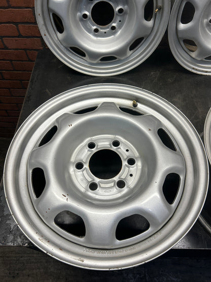 15-23 Ford F-150 OEM 17x7.5 Steel Wheel Rim Set of 4 W/ Center Caps FL34-1015-AB