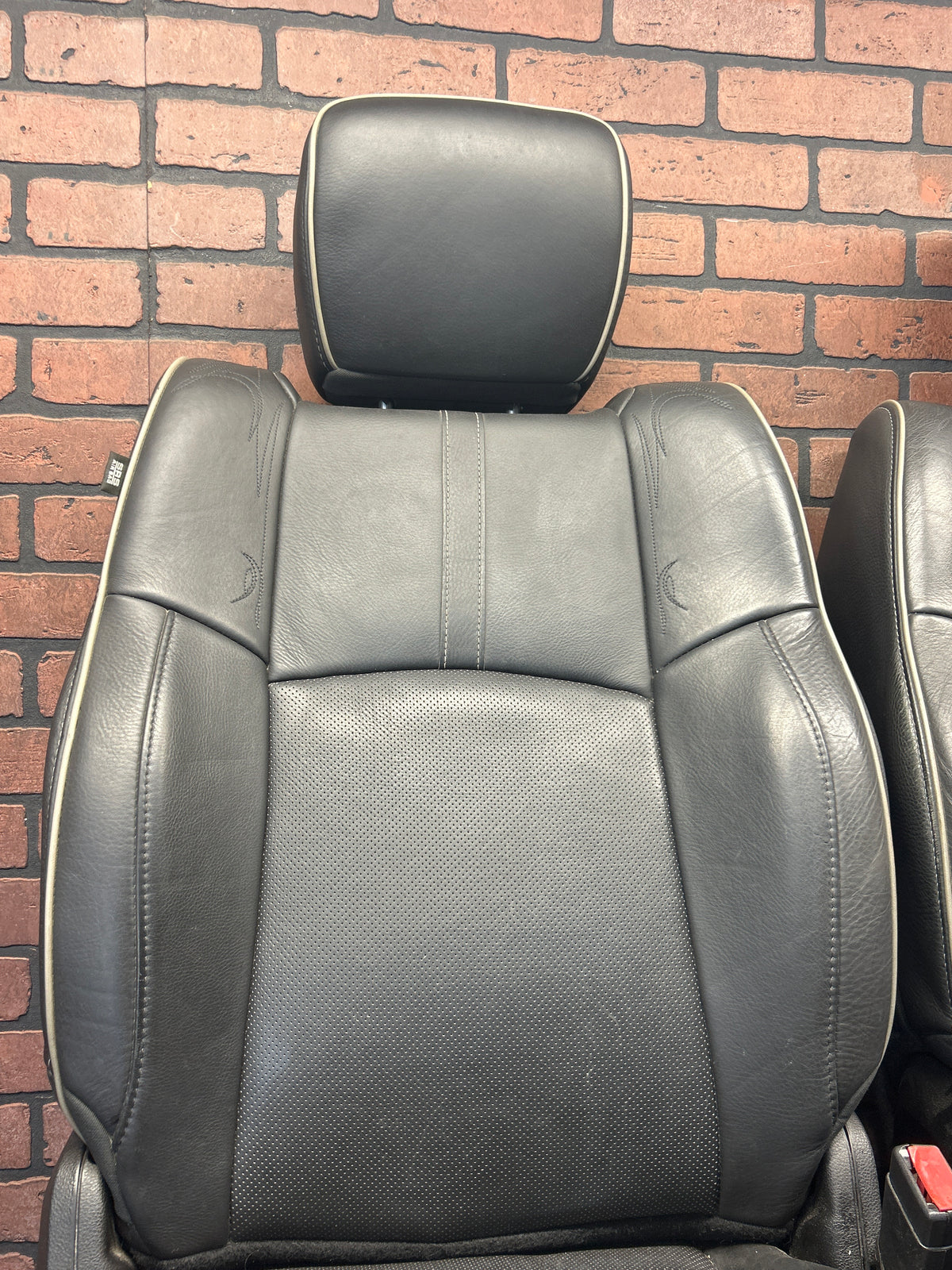 2013-2018 Ram 1500 Laramie Crew Cab Black Leather Front & Rear Seat Set OEM