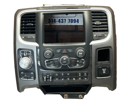 2013-2018 Ram 1500 Laramie Center Dash Bezel W/ Rotary Shifter HVAC Controls OEM