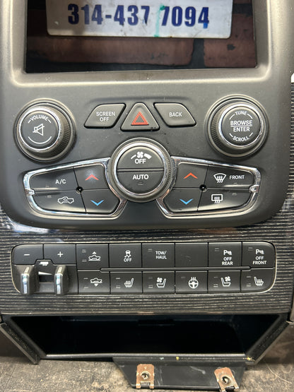 2013-2018 Ram 1500 Laramie Center Dash Bezel W/ Rotary Shifter HVAC Controls OEM