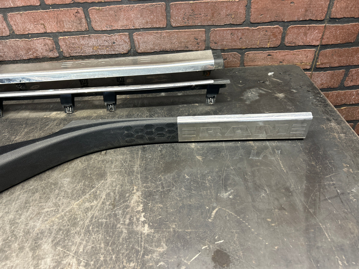 2013-2018 Ram 1500 Laramie Crew Cab Front & Rear Door Sill Scuff Plate Set OEM
