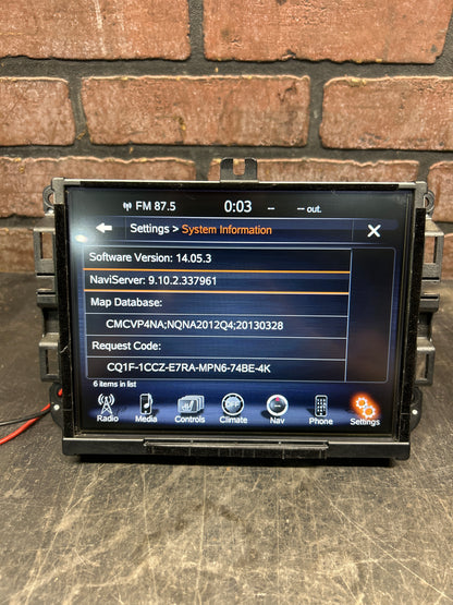 2013-2018 Ram 1500 Uconnect 8.4AN NAV Radio Touchscreen VP4 68224537AI OEM