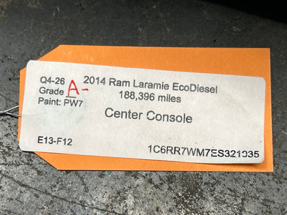 2013-2018 Ram 1500 Limited Full Floor Center Console W/ Armrest Black OEM