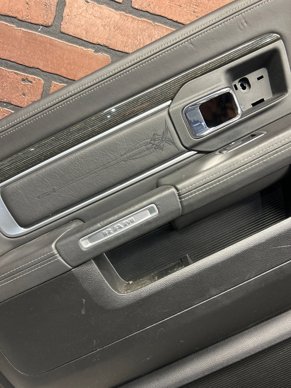 2013-2018 Ram 1500 Crew Cab Longhorn Rear Driver LH Door Panel Black P2308512
