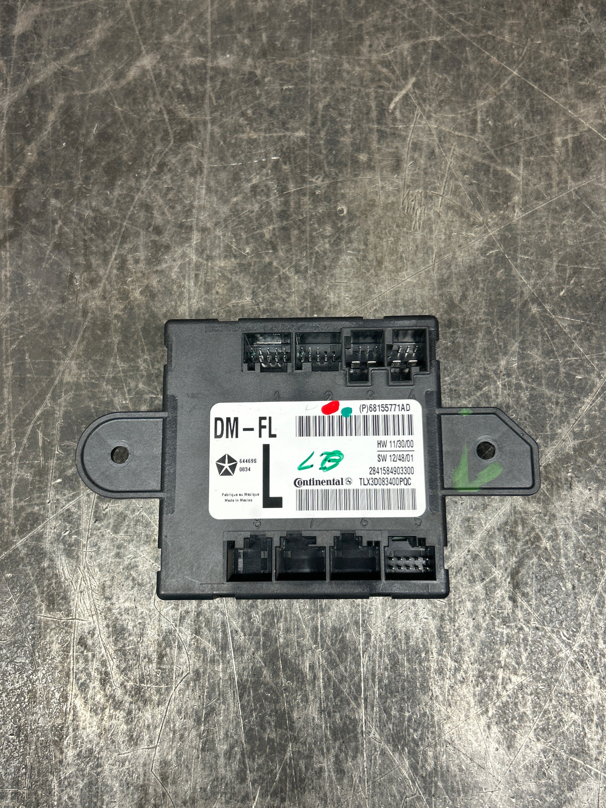 2013-2014 Ram 1500 Front Driver LH Door Control Module 68155771AD OEM