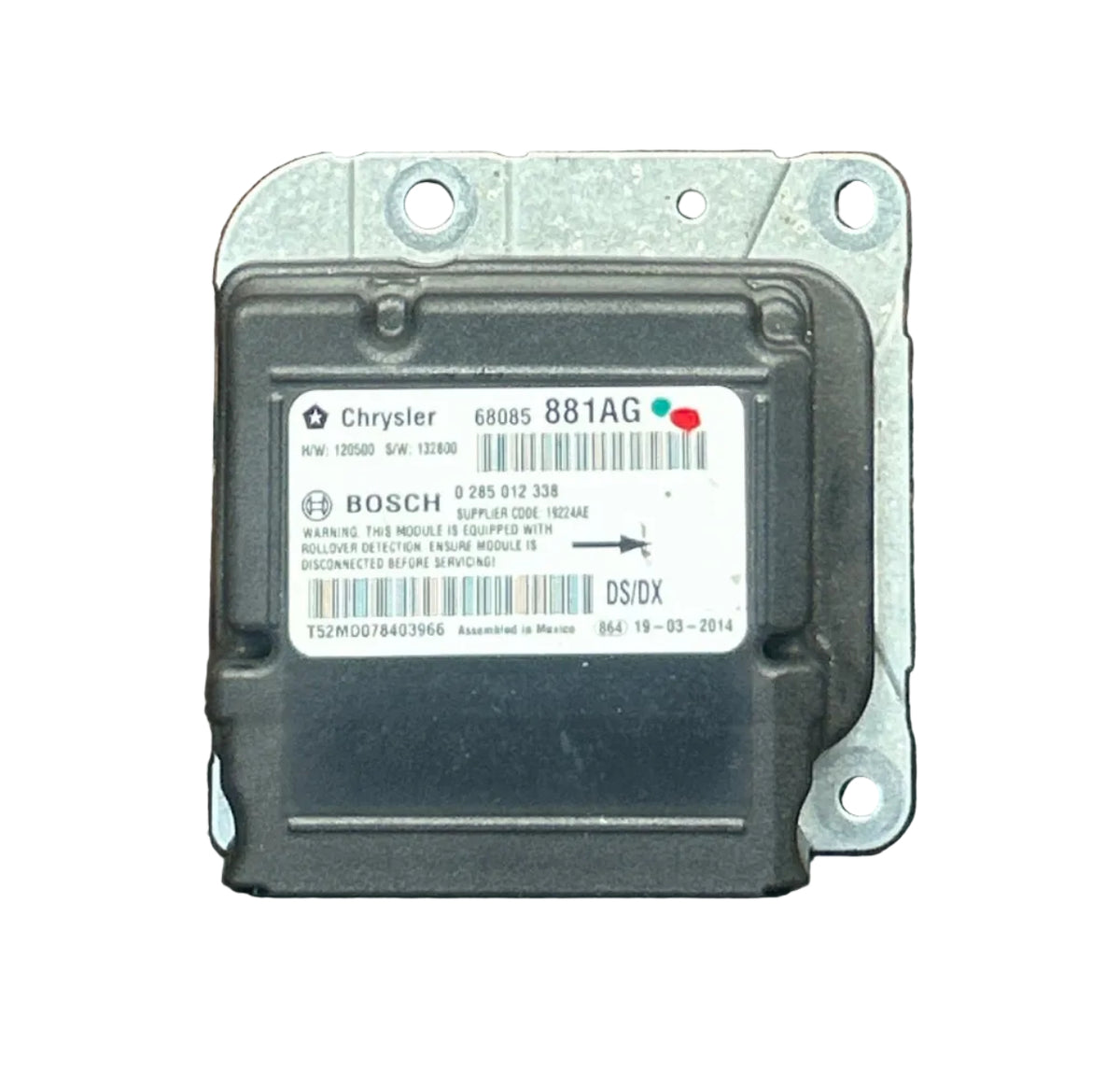 2013-2014 Ram 1500 SRS Airbag Control Module Bosch 68085881AG OEM