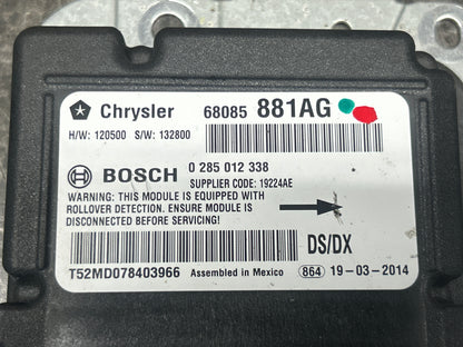 2013-2014 Ram 1500 SRS Airbag Control Module Bosch 68085881AG OEM