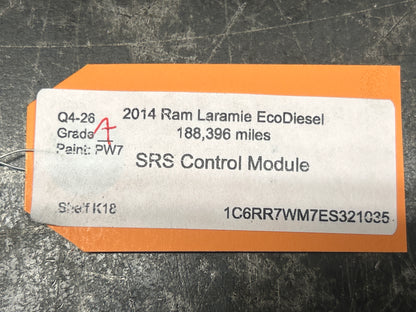 2013-2014 Ram 1500 SRS Airbag Control Module Bosch 68085881AG OEM