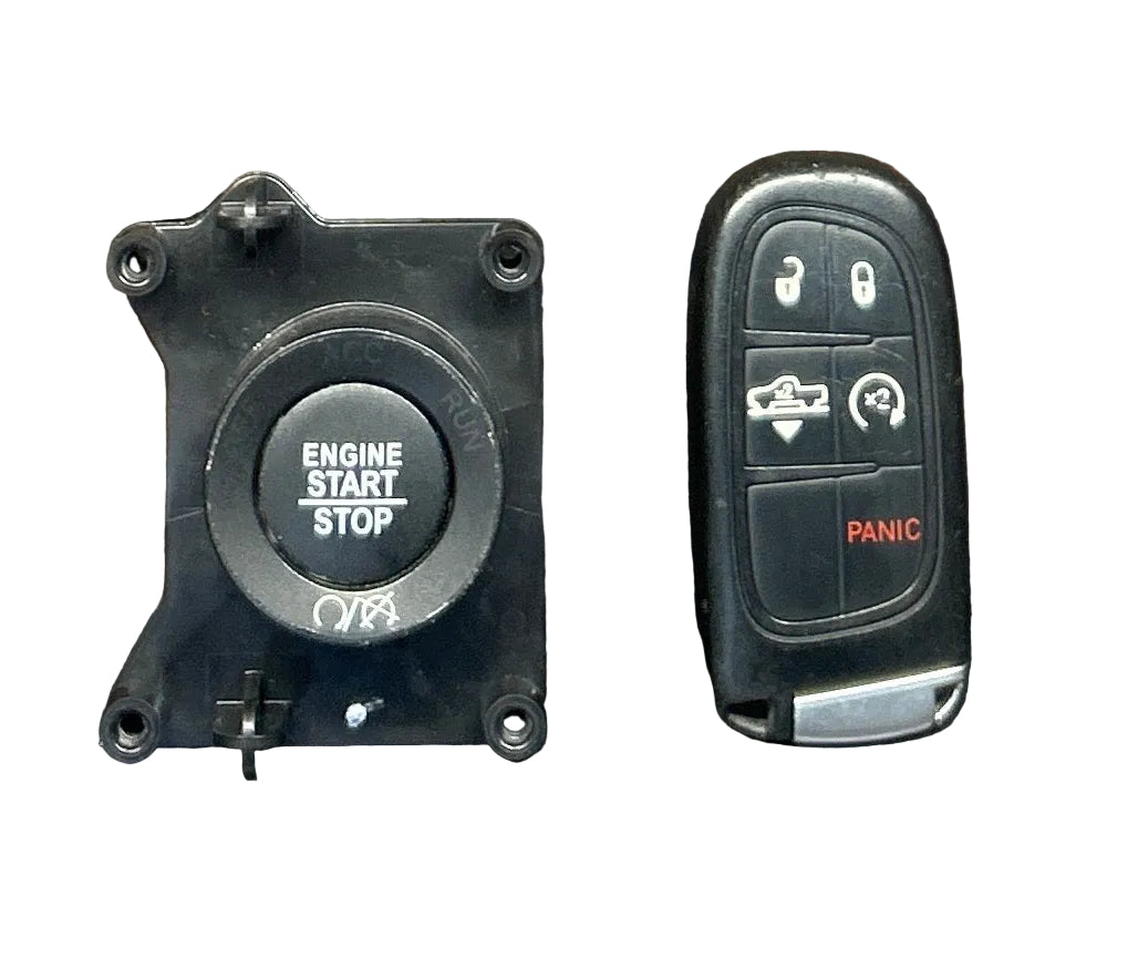 2013-2018 Ram 1500 Keyless Ignition Node Start Button W/ Key Fob 6CK46DX9AC