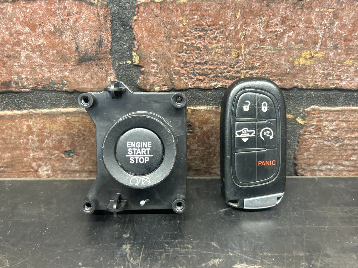 2013-2018 Ram 1500 Keyless Ignition Node Start Button W/ Key Fob 6CK46DX9AC