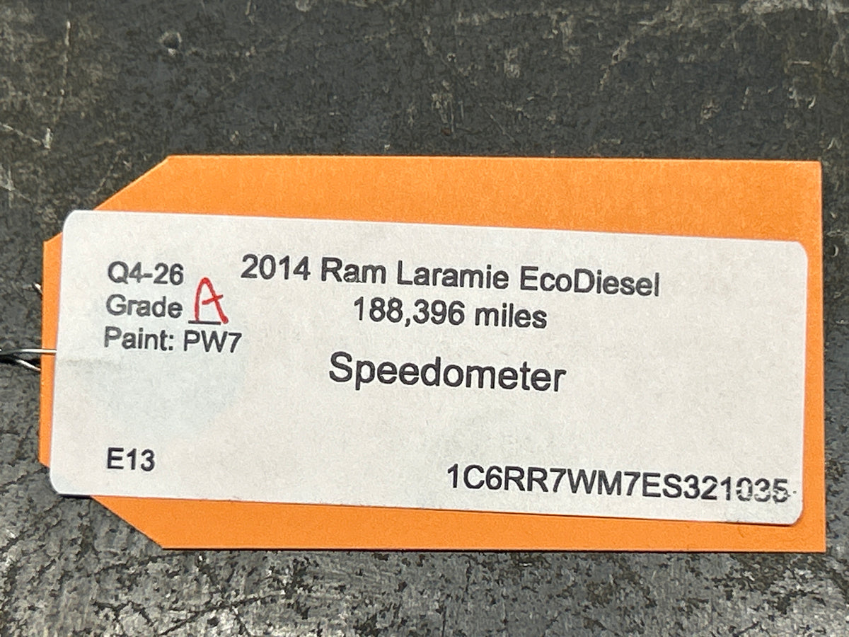2014 Ram 1500 3.0L EcoDiesel Speedometer Gauge Cluster W/ Bezel 56054706AE OEM