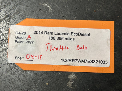2014-2018 Ram 1500 3.0L EcoDiesel Electronic Throttle Body Valve Actuator OEM