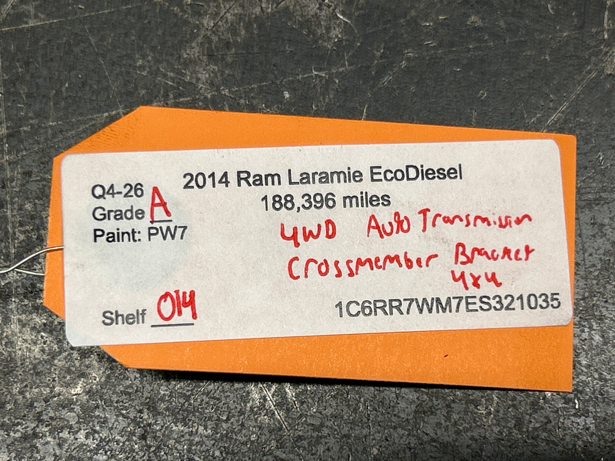 2014-2018 Ram 1500 3.0L EcoDiesel 4WD Auto Transmission Crossmember Bracket 4x4