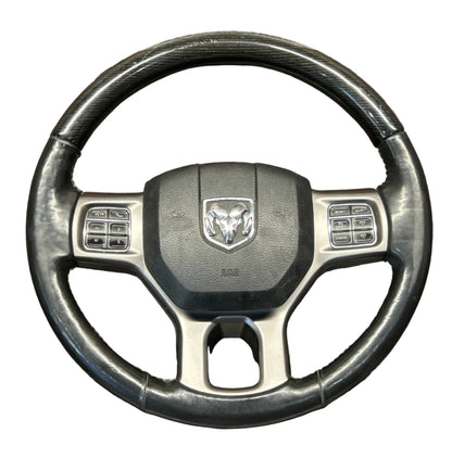 2013-2018 Ram 1500 Laramie Heated Leather Steering Wheel W/ Switches 5NB591X9AC