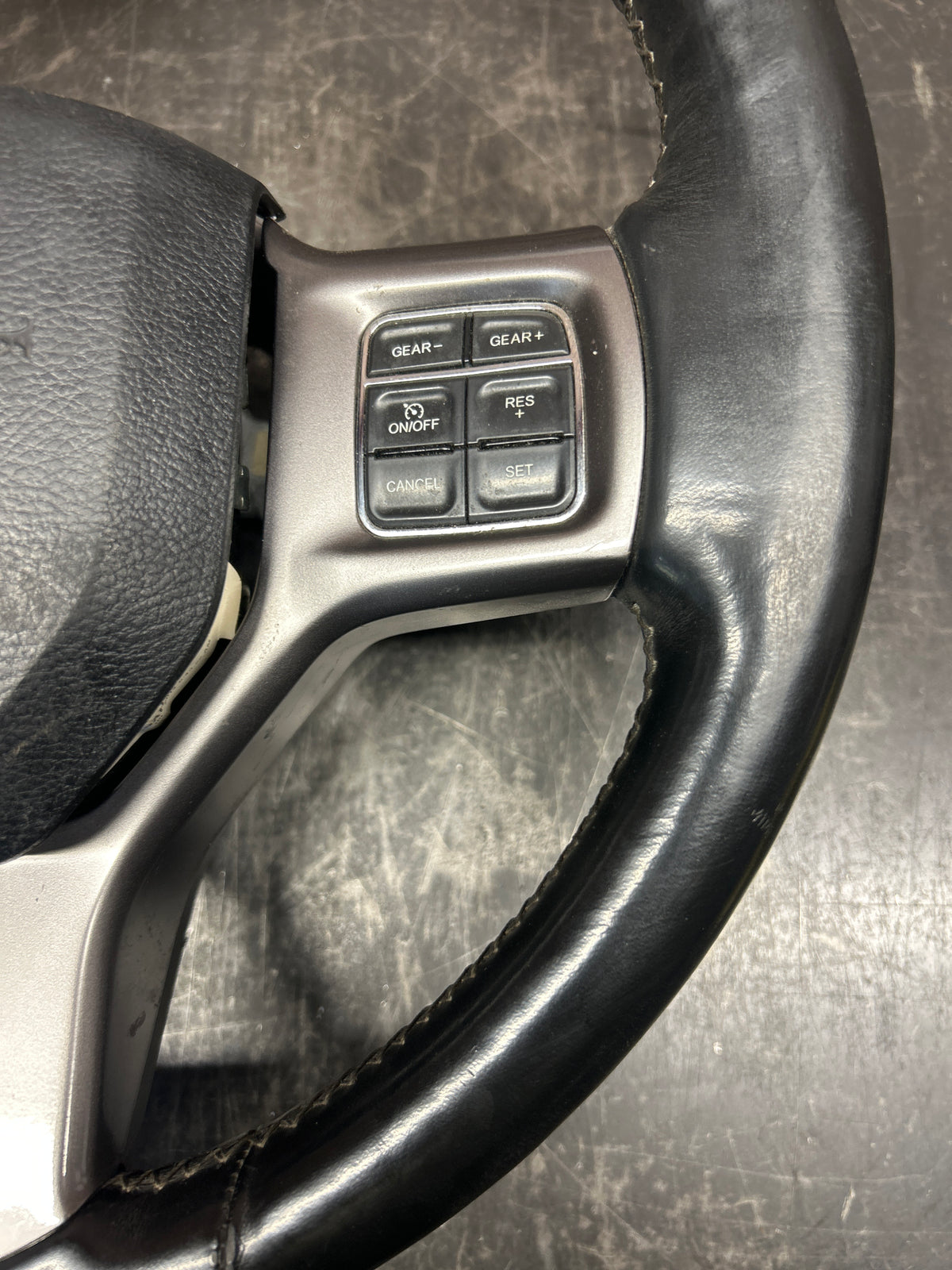 2013-2018 Ram 1500 Laramie Heated Leather Steering Wheel W/ Switches 5NB591X9AC