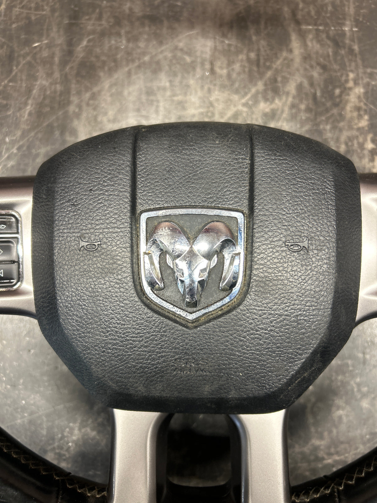 2013-2018 Ram 1500 Laramie Heated Leather Steering Wheel W/ Switches 5NB591X9AC