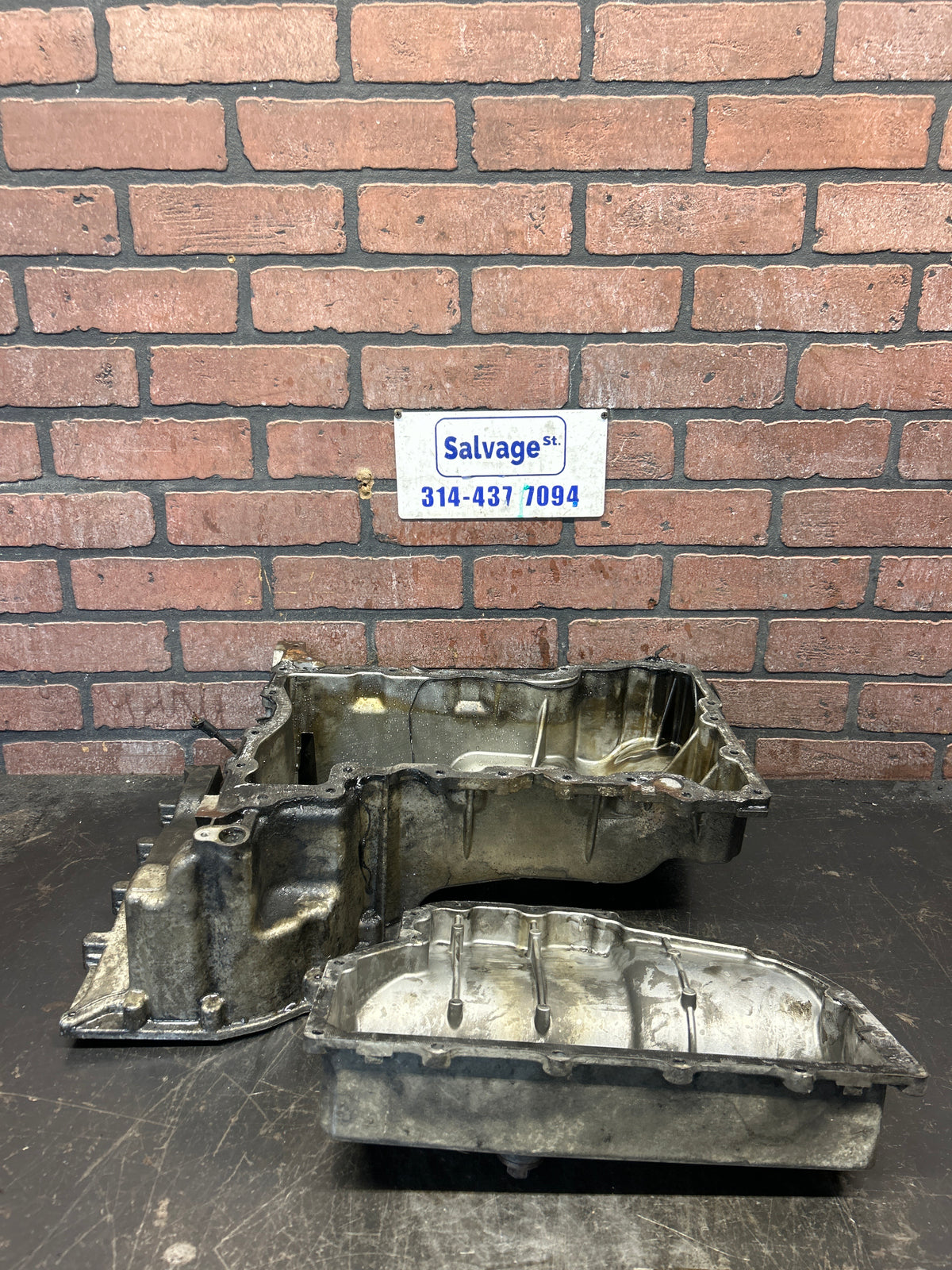 2014-2018 Ram 1500 3.0L EcoDiesel Upper & Lower Engine Oil Pan Set OEM