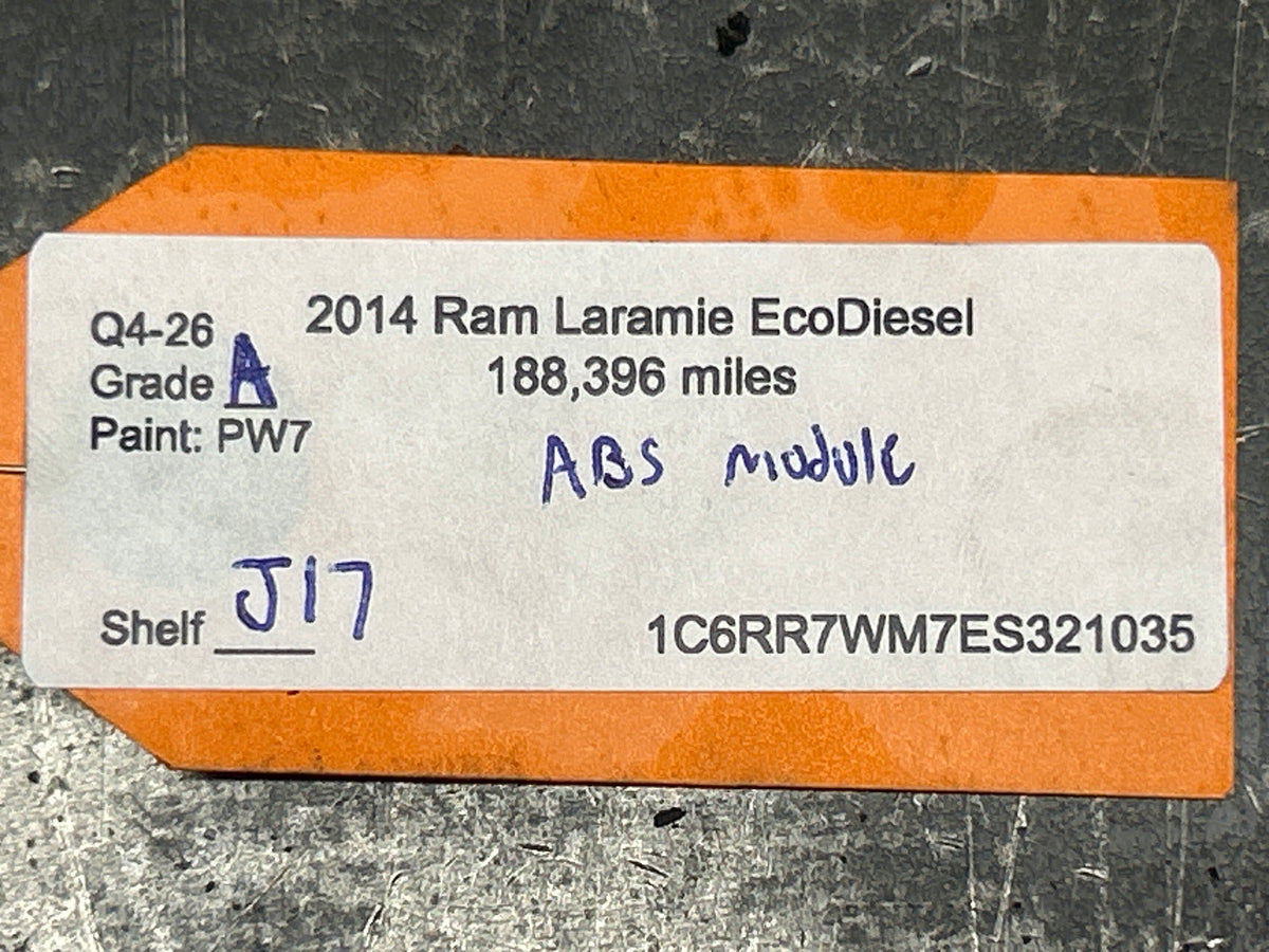 2014-2016 Ram 1500 EcoDiesel ABS Anti-Lock Brake Pump Module 68193650AD OEM