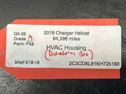 15-23 Dodge Charger Hellcat HVAC Heater A/C Housing Distribution Box 68430171AA