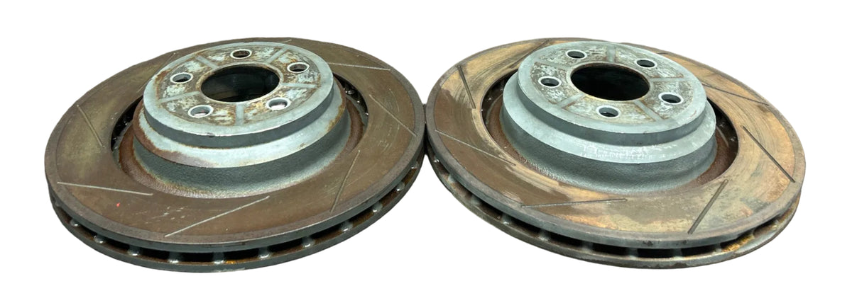 15-23 Dodge Charger Hellcat Rear Slotted Brembo Brake Rotor Pair OEM