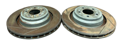 15-23 Dodge Charger Hellcat Rear Slotted Brembo Brake Rotor Pair OEM
