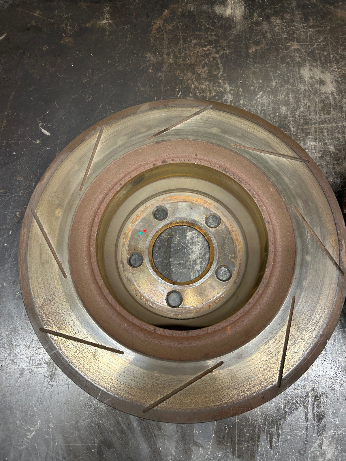 15-23 Dodge Charger Hellcat Rear Slotted Brembo Brake Rotor Pair OEM