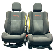 15-23 Dodge Charger SRT Hellcat Front Seat Set Black Cloth W/ Red Stitch OEM