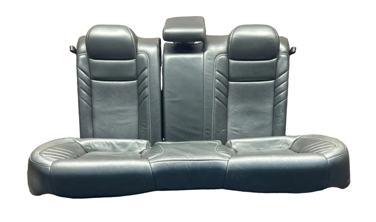 15-23 Dodge Charger SRT Hellcat Rear Seat Set Black Leather W/ Side Bolsters OEM