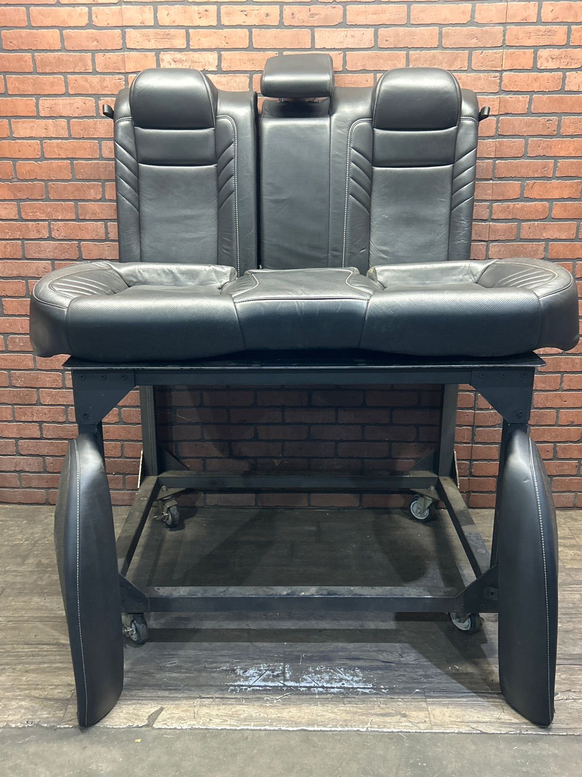 15-23 Dodge Charger SRT Hellcat Rear Seat Set Black Leather W/ Side Bolsters OEM