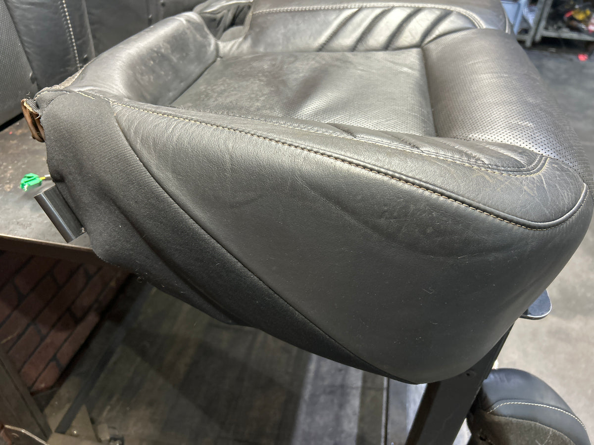15-23 Dodge Charger SRT Hellcat Rear Seat Set Black Leather W/ Side Bolsters OEM