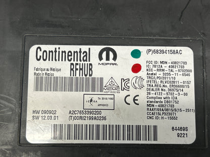 15-23 Dodge Charger Hellcat RF Hub Keyless Entry Receiver Module 68394158AC OEM