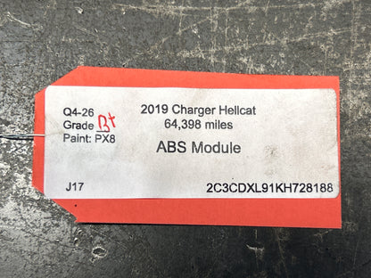 2019 Dodge Charger Hellcat ABS Anti-Lock Brake Pump Module 68394697AD OEM